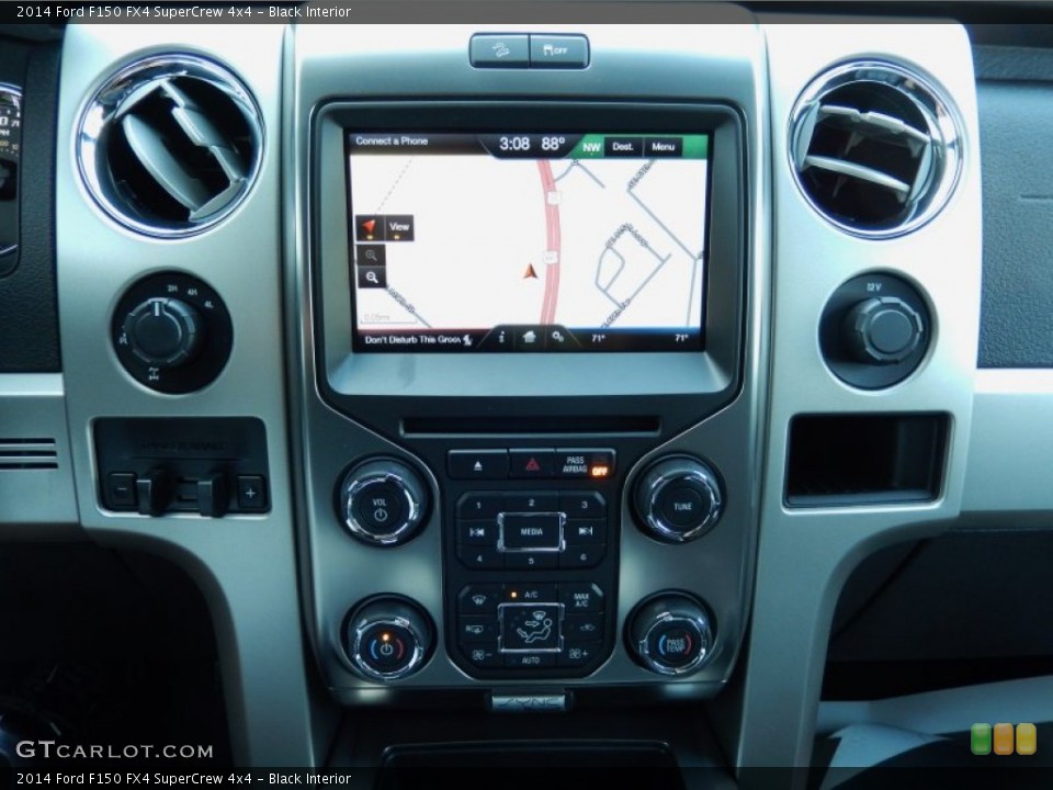 Black Interior Navigation for the 2014 Ford F150 FX4 SuperCrew 4x4 #92172607