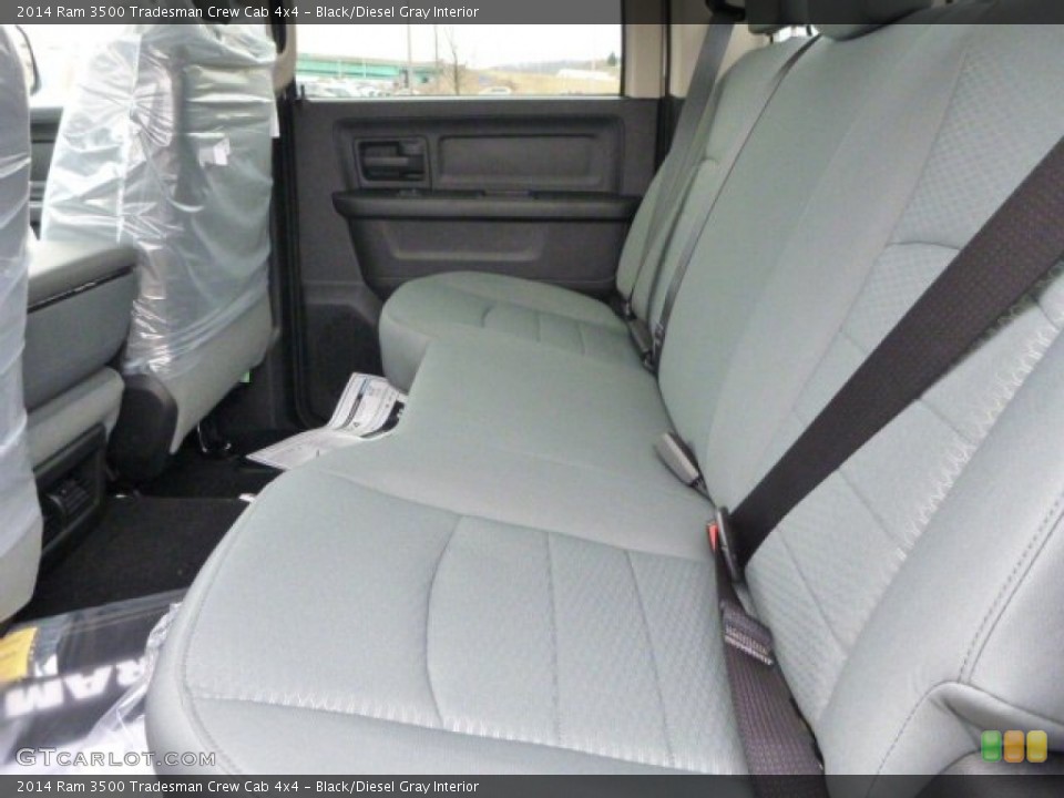 Black/Diesel Gray Interior Rear Seat for the 2014 Ram 3500 Tradesman Crew Cab 4x4 #92176807