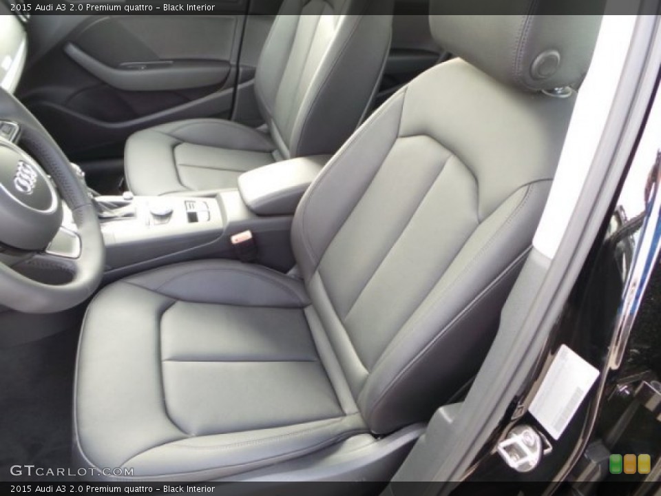 Black Interior Front Seat for the 2015 Audi A3 2.0 Premium quattro #92178562