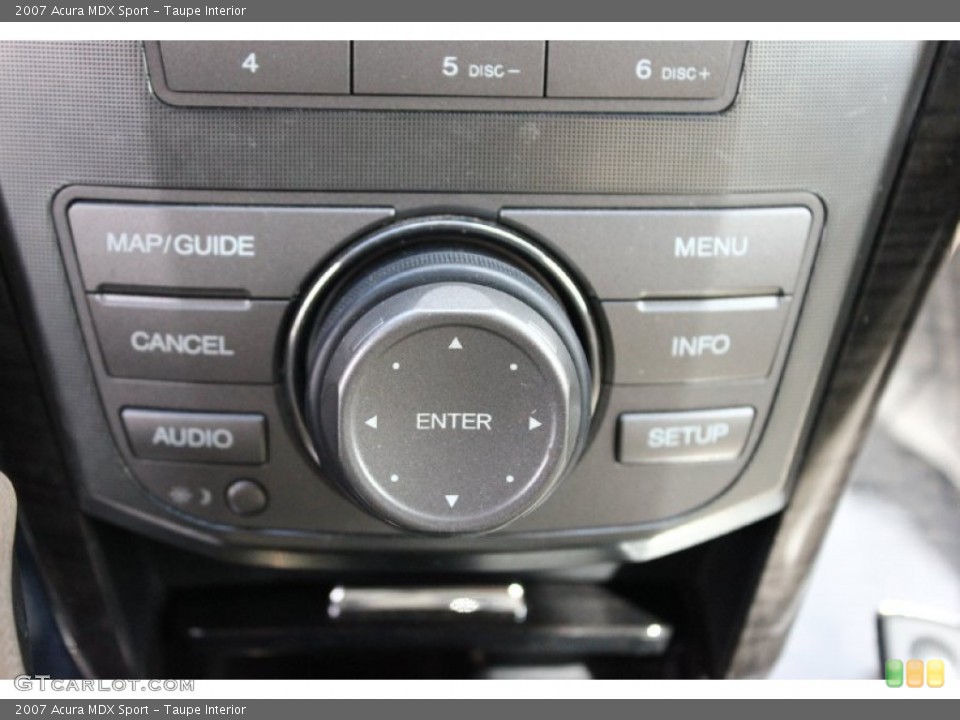 Taupe Interior Controls for the 2007 Acura MDX Sport #92181913