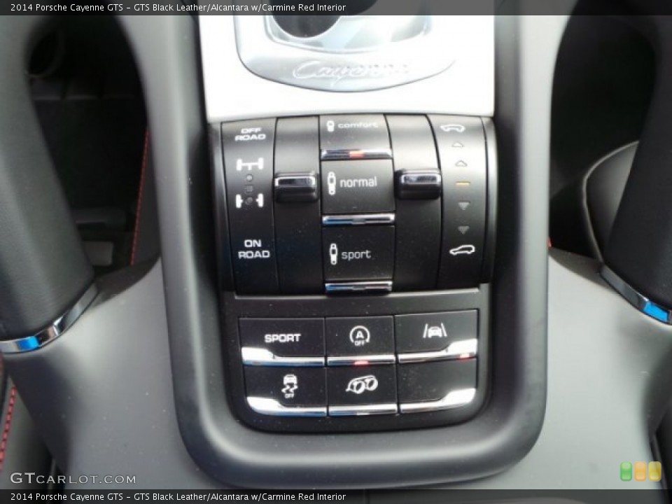 GTS Black Leather/Alcantara w/Carmine Red Interior Controls for the 2014 Porsche Cayenne GTS #92182408