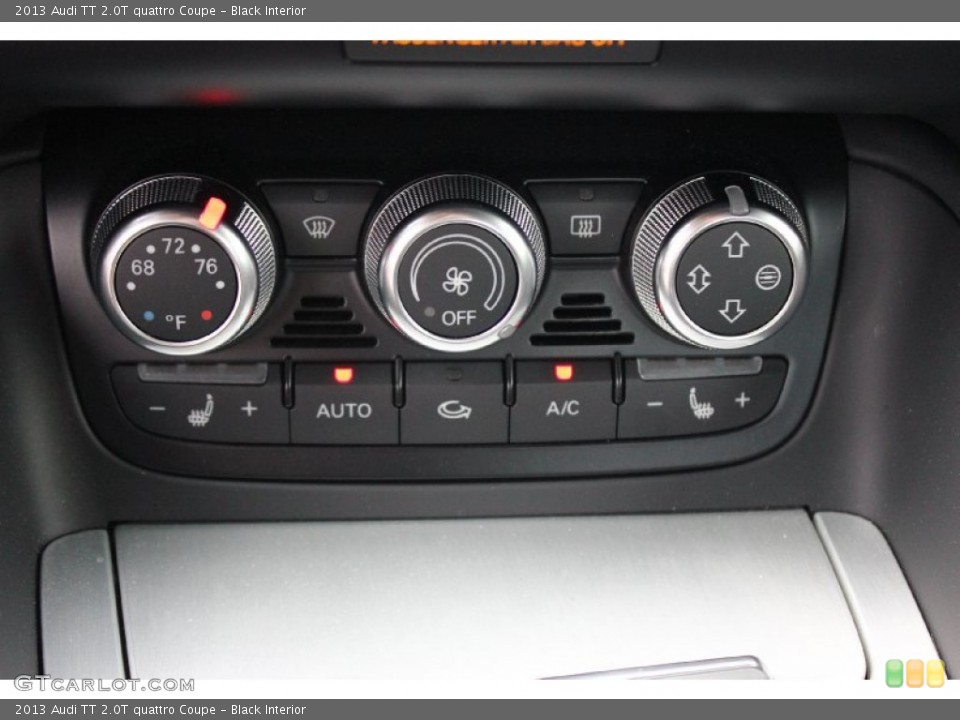 Black Interior Controls for the 2013 Audi TT 2.0T quattro Coupe #92183026