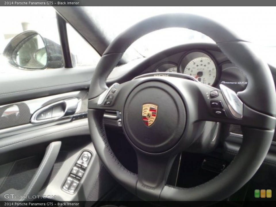 Black Interior Steering Wheel for the 2014 Porsche Panamera GTS #92183035