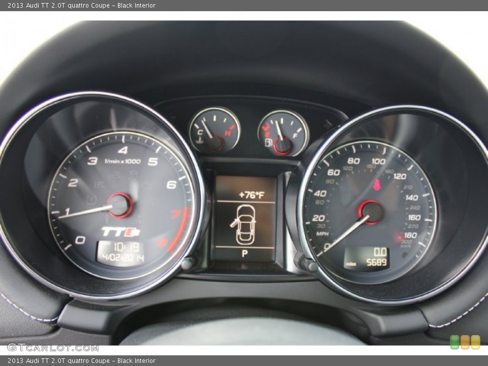 Black Interior Gauges for the 2013 Audi TT 2.0T quattro Coupe #92183296