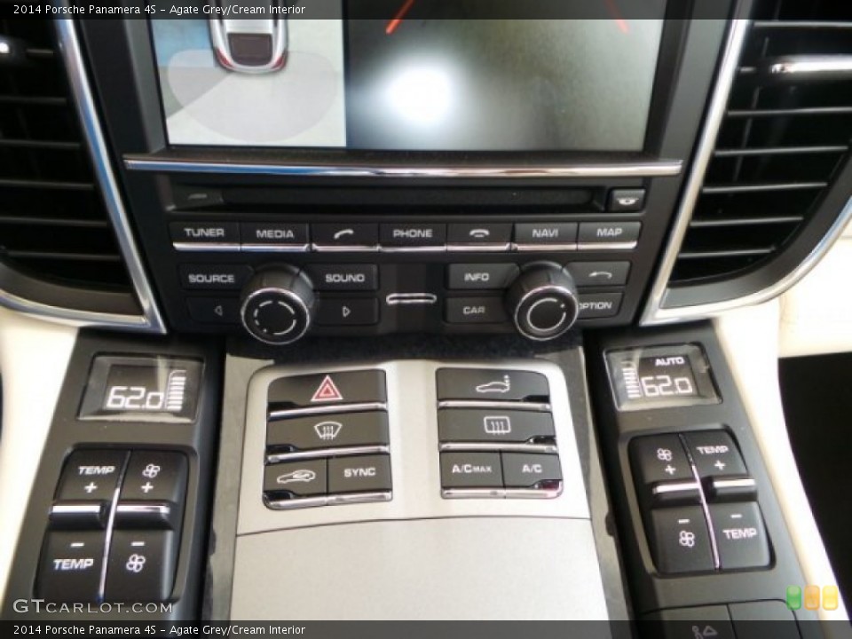 Agate Grey/Cream Interior Controls for the 2014 Porsche Panamera 4S #92183581