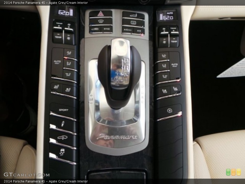 Agate Grey/Cream Interior Controls for the 2014 Porsche Panamera 4S #92183596