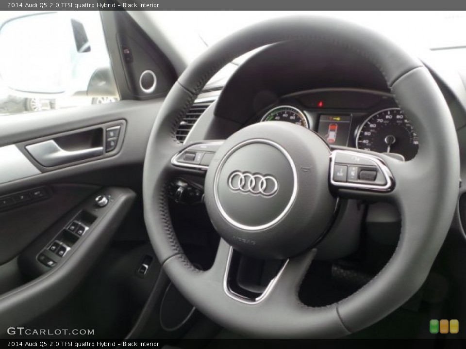 Black Interior Steering Wheel for the 2014 Audi Q5 2.0 TFSI quattro Hybrid #92186338