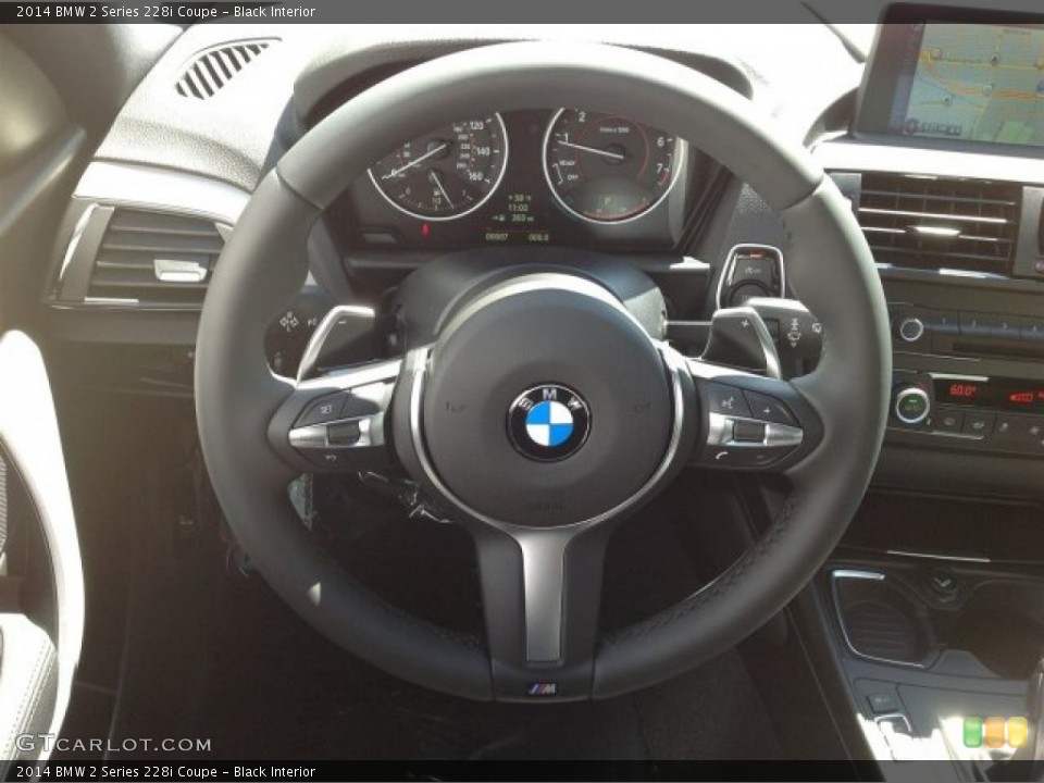 Black Interior Steering Wheel for the 2014 BMW 2 Series 228i Coupe #92190877