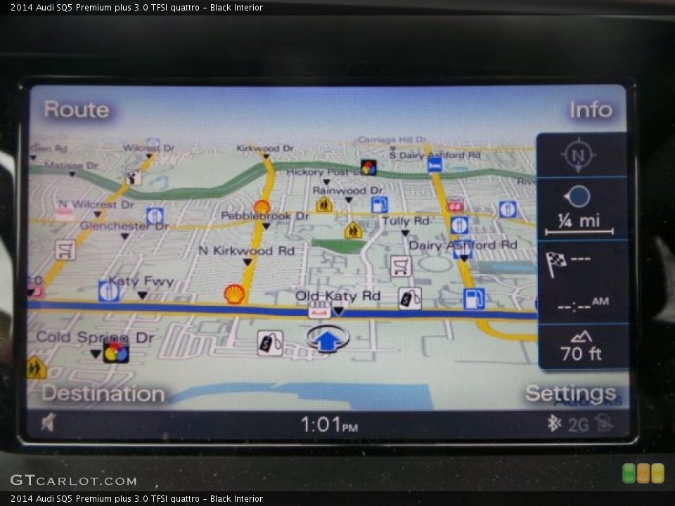 Black Interior Navigation for the 2014 Audi SQ5 Premium plus 3.0 TFSI quattro #92198550