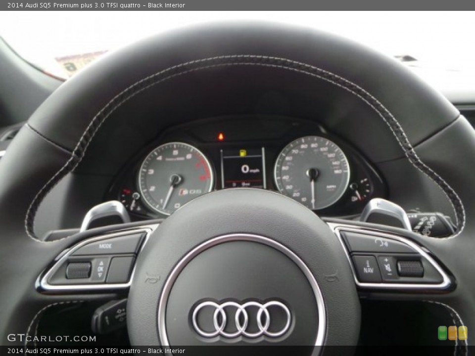 Black Interior Steering Wheel for the 2014 Audi SQ5 Premium plus 3.0 TFSI quattro #92198686