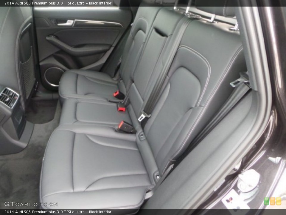 Black Interior Rear Seat for the 2014 Audi SQ5 Premium plus 3.0 TFSI quattro #92198771