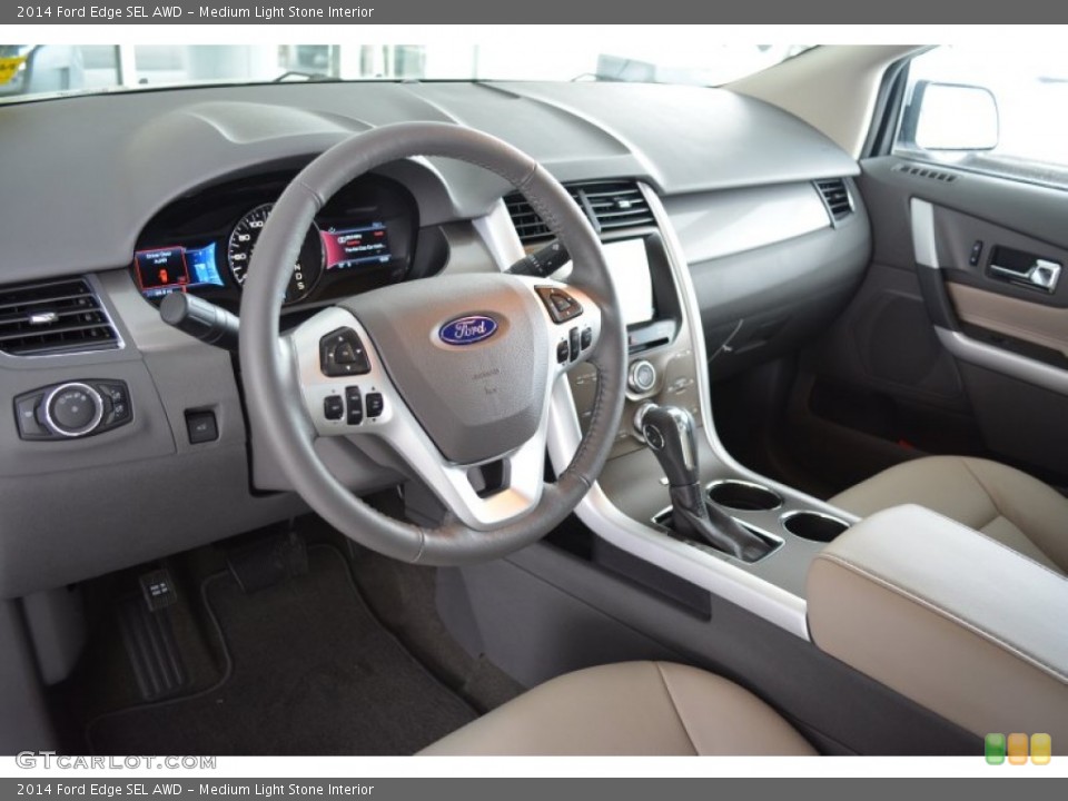 Medium Light Stone Interior Photo for the 2014 Ford Edge SEL AWD #92210684