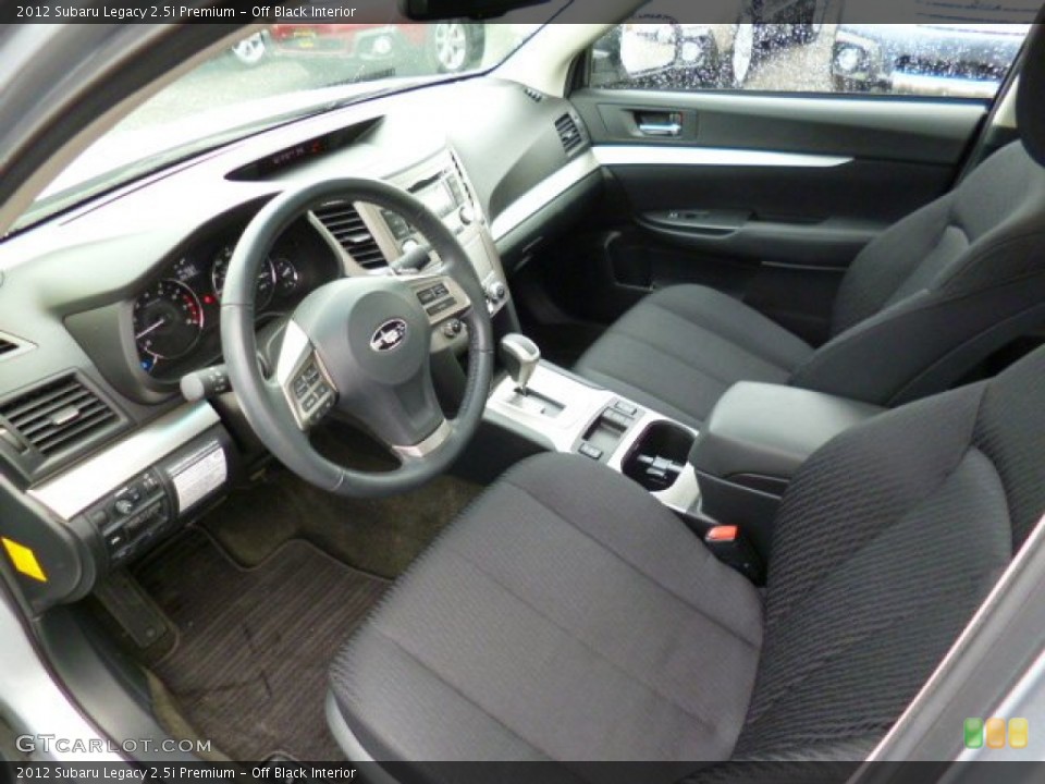 Off Black Interior Photo for the 2012 Subaru Legacy 2.5i Premium #92214172