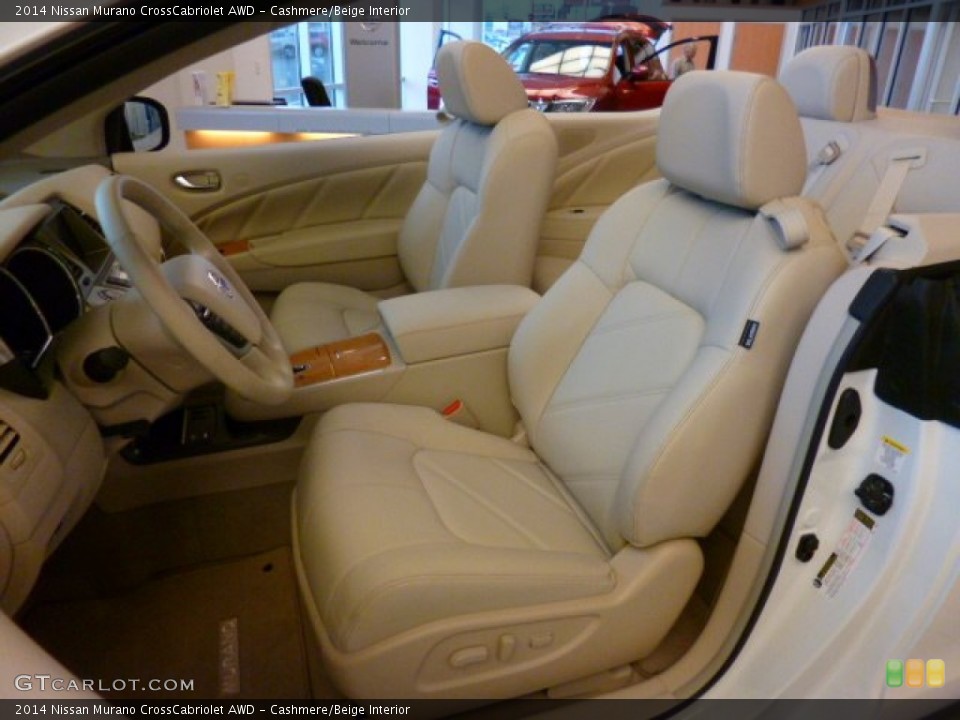 Cashmere/Beige Interior Front Seat for the 2014 Nissan Murano CrossCabriolet AWD #92216344