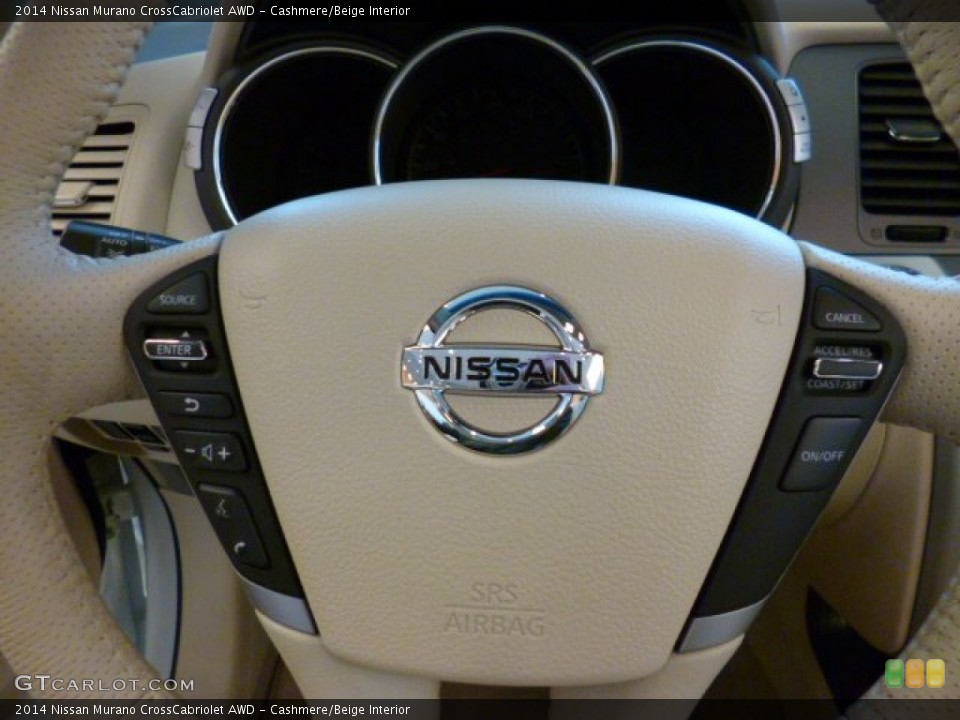 Cashmere/Beige Interior Controls for the 2014 Nissan Murano CrossCabriolet AWD #92216401