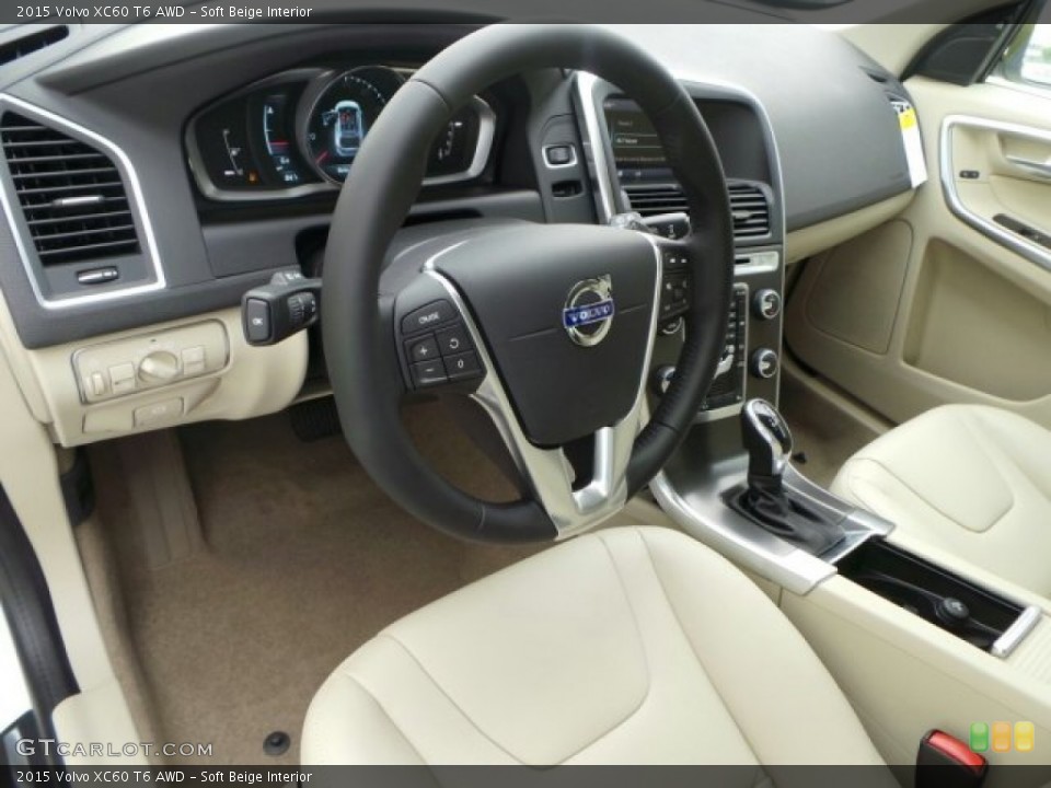 Soft Beige Interior Photo for the 2015 Volvo XC60 T6 AWD #92217616