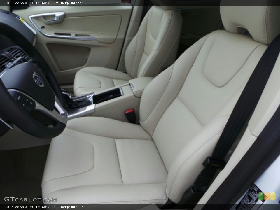 Soft Beige Interior Front Seat for the 2015 Volvo XC60 T6 AWD #92217637