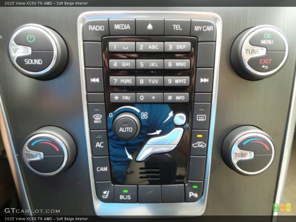 Soft Beige Interior Controls for the 2015 Volvo XC60 T6 AWD #92217814