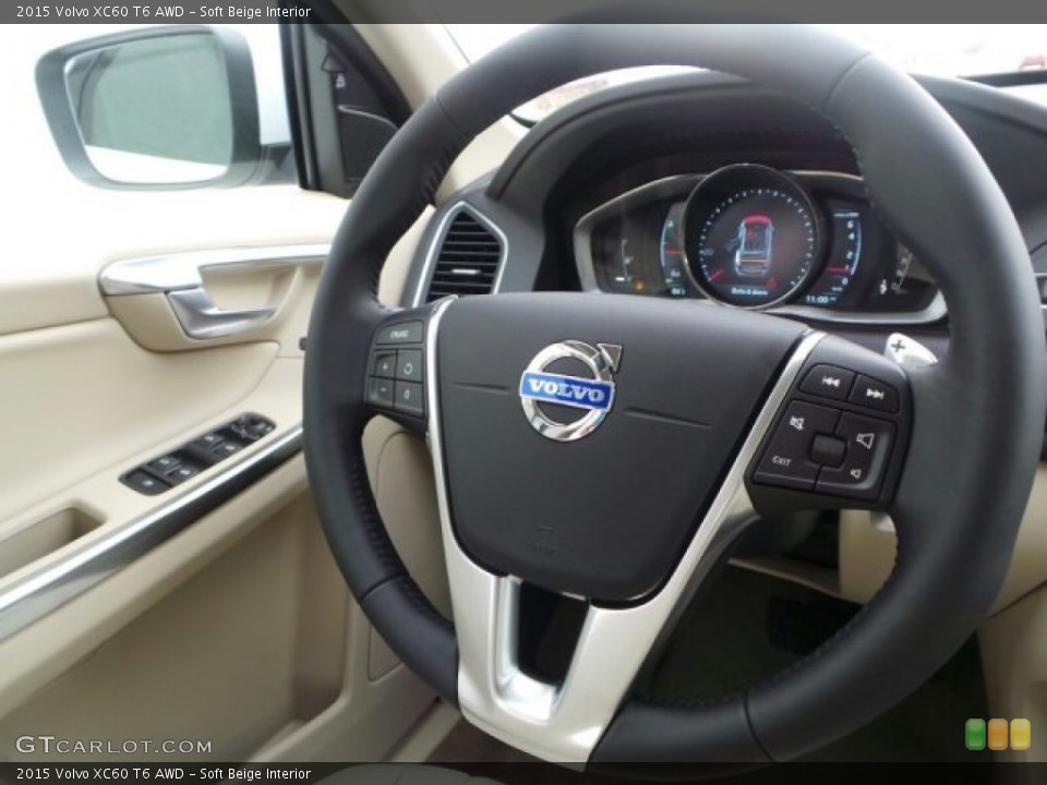 Soft Beige Interior Steering Wheel for the 2015 Volvo XC60 T6 AWD #92217925