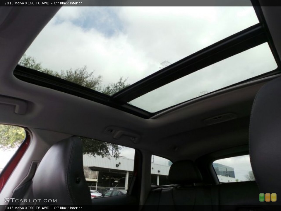 Off Black Interior Sunroof for the 2015 Volvo XC60 T6 AWD #92218396