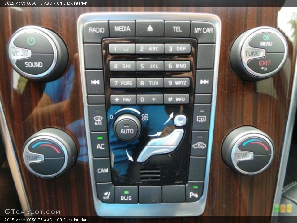Off Black Interior Controls for the 2015 Volvo XC60 T6 AWD #92218474