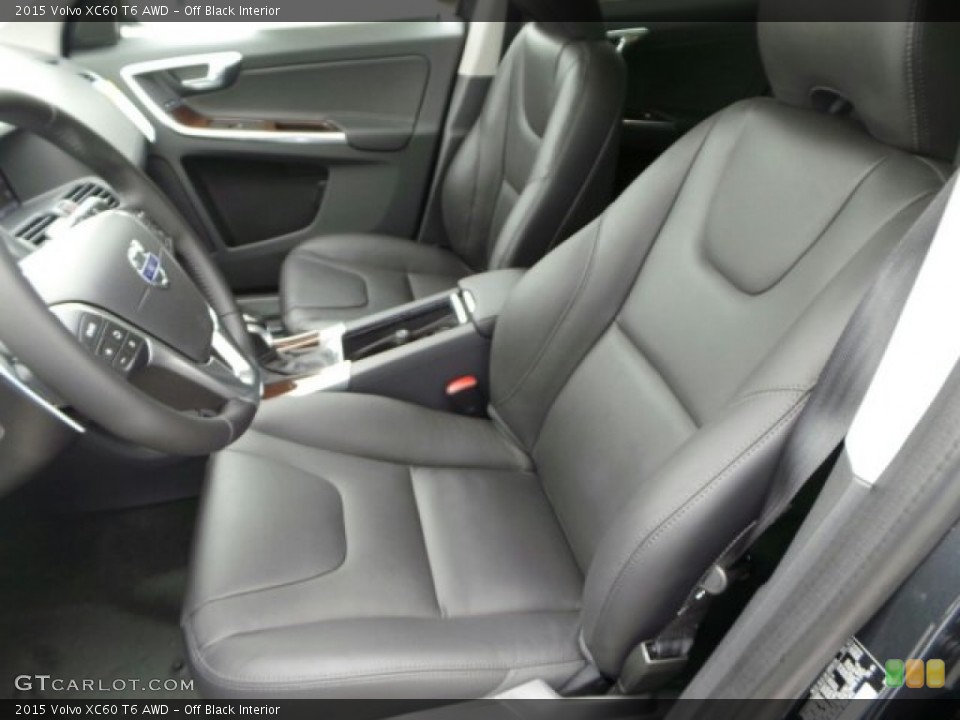 Off Black Interior Front Seat for the 2015 Volvo XC60 T6 AWD #92218948