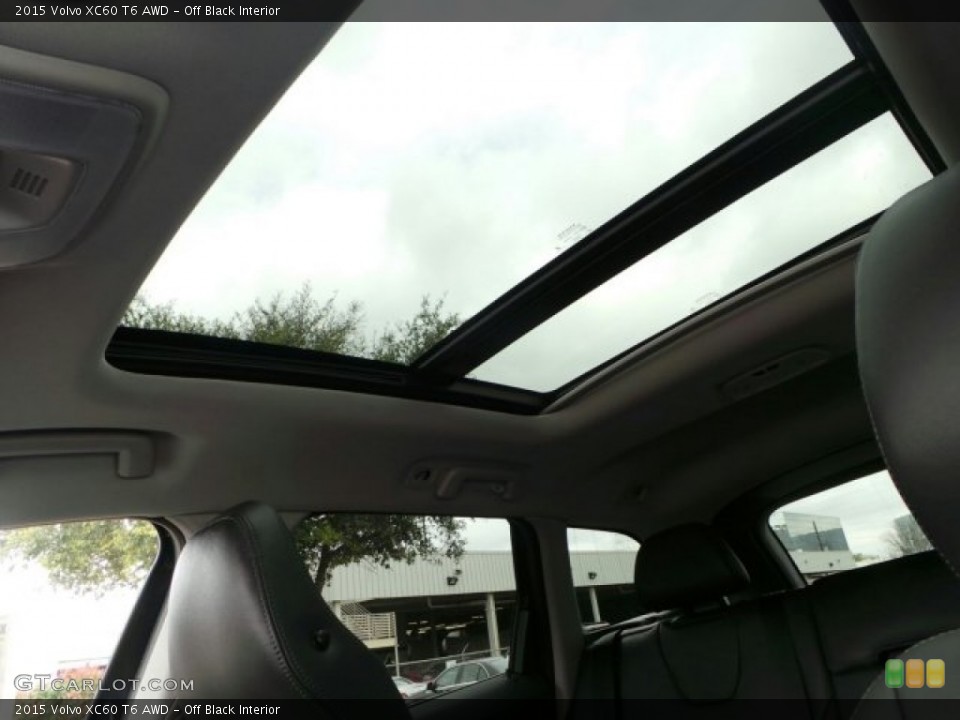 Off Black Interior Sunroof for the 2015 Volvo XC60 T6 AWD #92219044