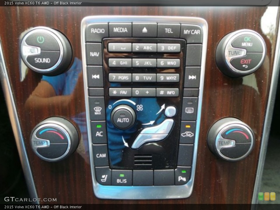 Off Black Interior Controls for the 2015 Volvo XC60 T6 AWD #92219143