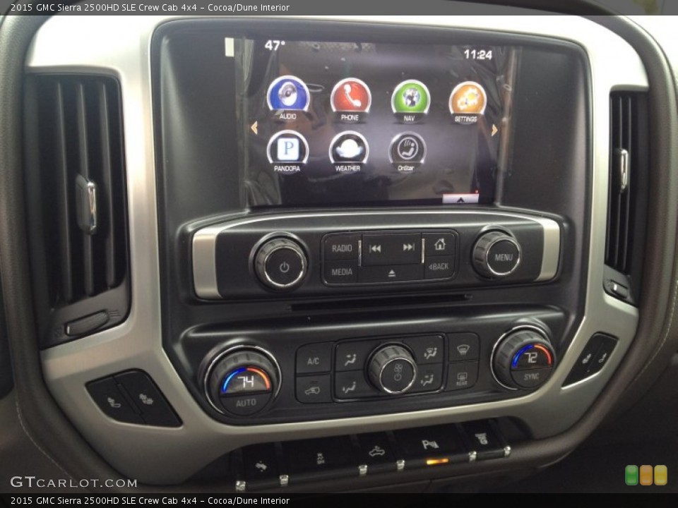 Cocoa/Dune Interior Controls for the 2015 GMC Sierra 2500HD SLE Crew Cab 4x4 #92220016