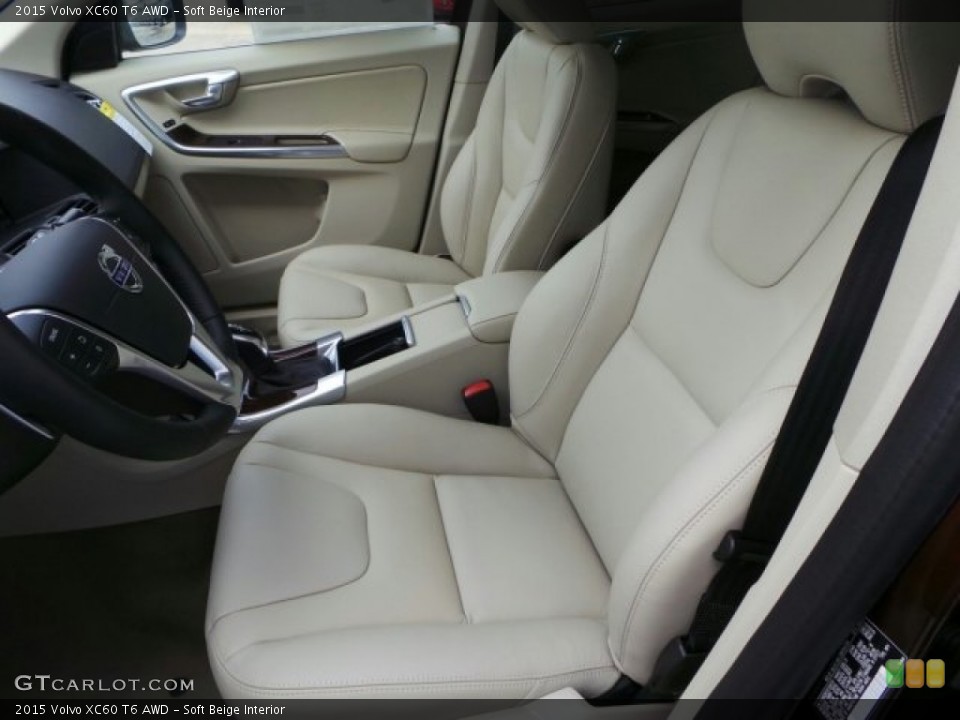 Soft Beige Interior Front Seat for the 2015 Volvo XC60 T6 AWD #92220139