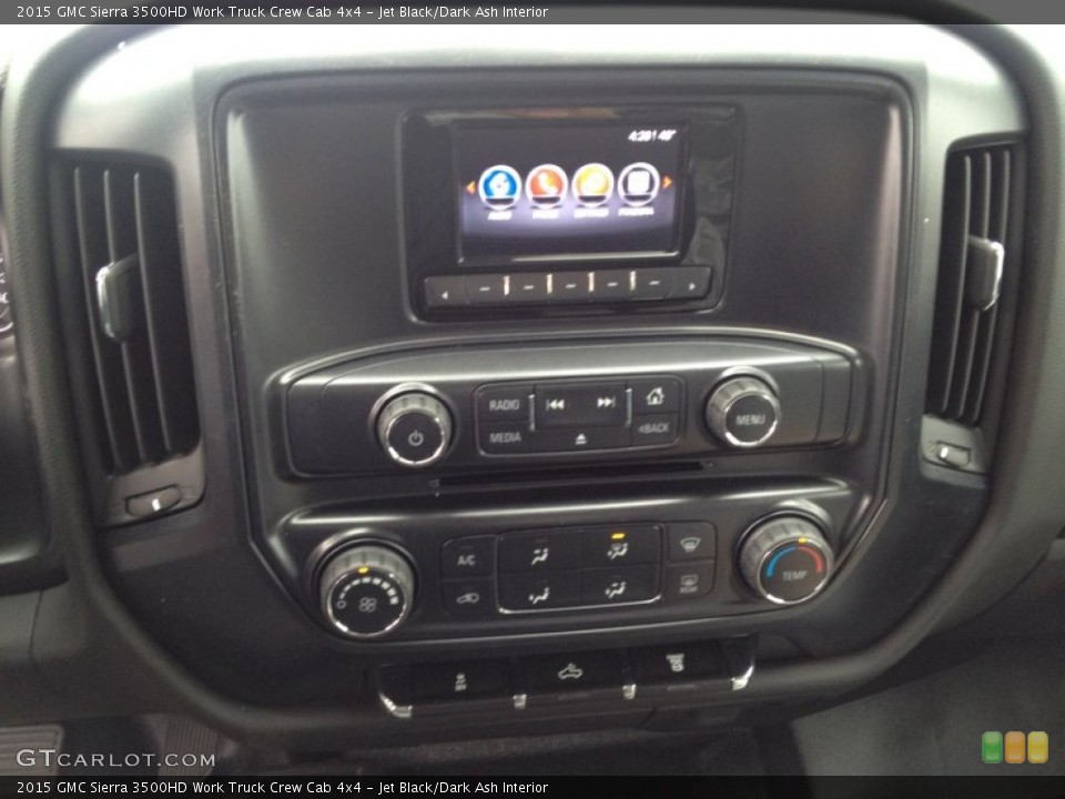 Jet Black/Dark Ash Interior Controls for the 2015 GMC Sierra 3500HD Work Truck Crew Cab 4x4 #92220214