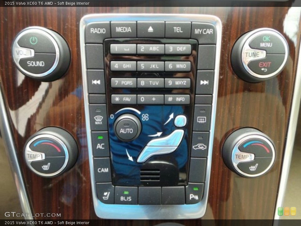 Soft Beige Interior Controls for the 2015 Volvo XC60 T6 AWD #92220283