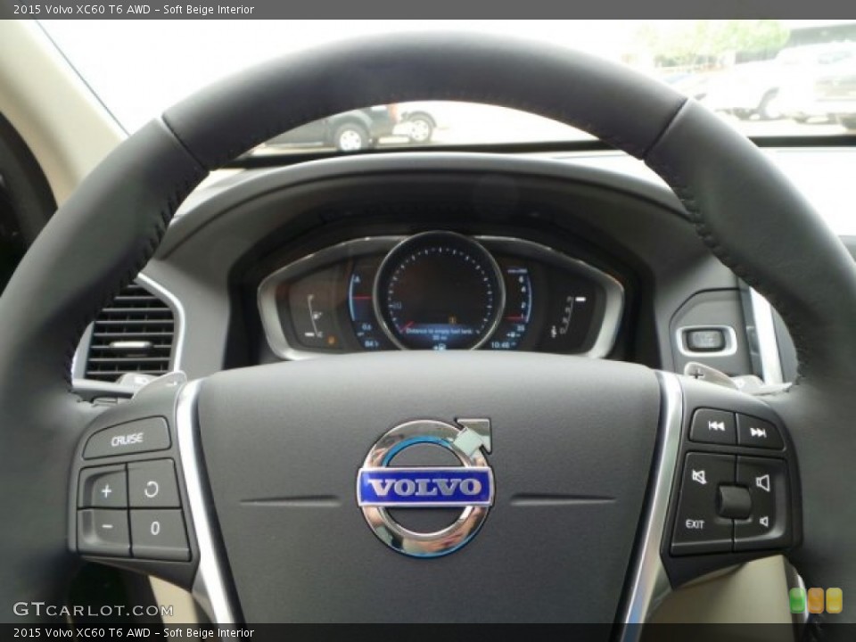 Soft Beige Interior Steering Wheel for the 2015 Volvo XC60 T6 AWD #92220301