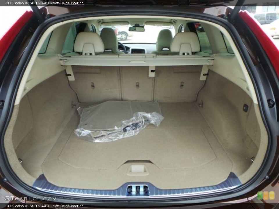 Soft Beige Interior Trunk for the 2015 Volvo XC60 T6 AWD #92220403