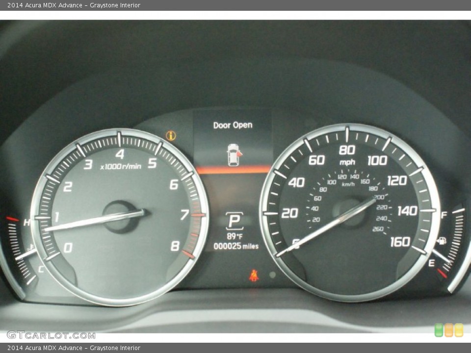Graystone Interior Gauges for the 2014 Acura MDX Advance #92221288
