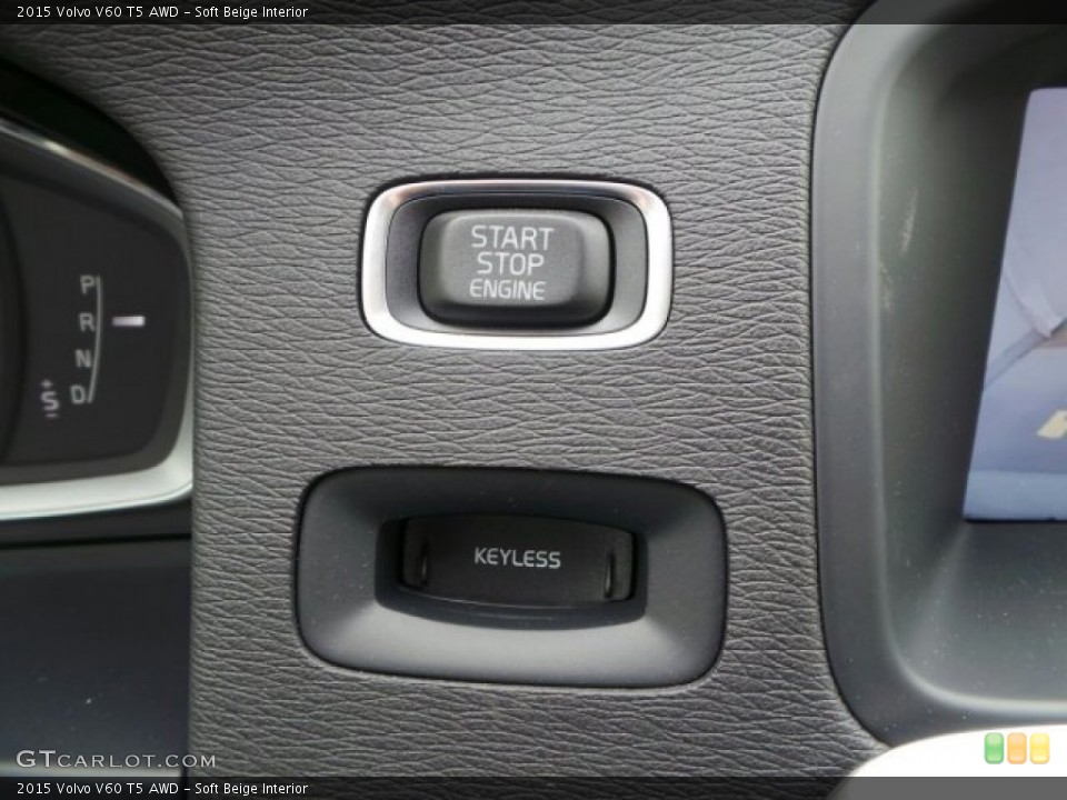 Soft Beige Interior Controls for the 2015 Volvo V60 T5 AWD #92221408