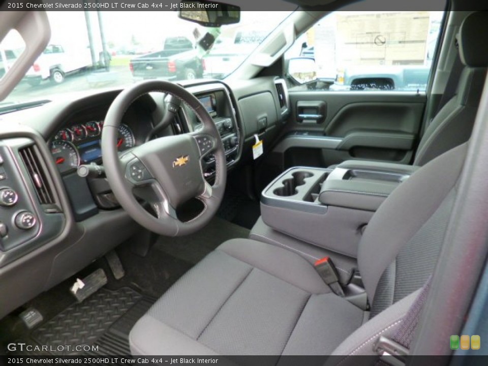 Jet Black Interior Photo for the 2015 Chevrolet Silverado 2500HD LT Crew Cab 4x4 #92223385