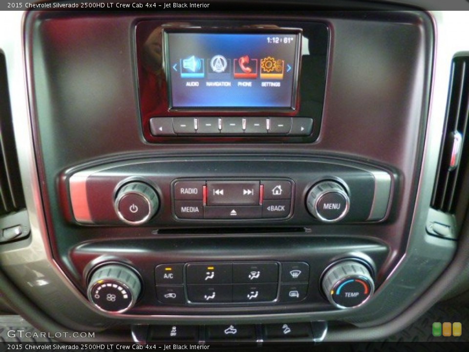 Jet Black Interior Controls for the 2015 Chevrolet Silverado 2500HD LT Crew Cab 4x4 #92223427