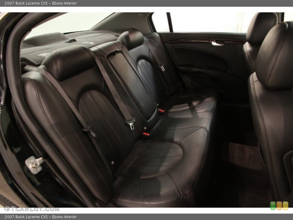 Ebony Interior Rear Seat for the 2007 Buick Lucerne CXS #92225008