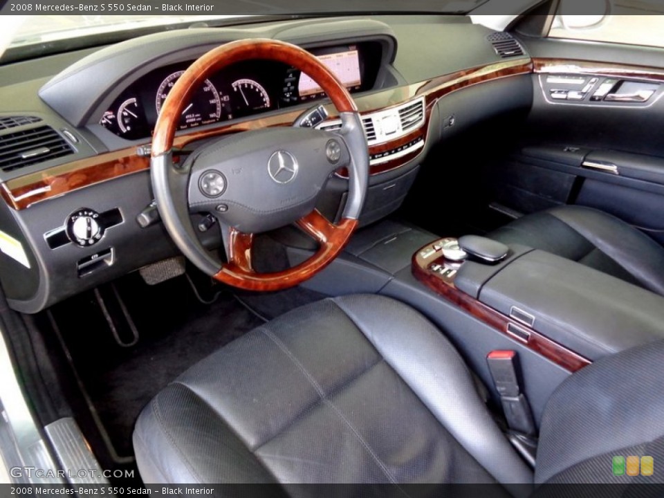 Black Interior Photo for the 2008 Mercedes-Benz S 550 Sedan #92229265