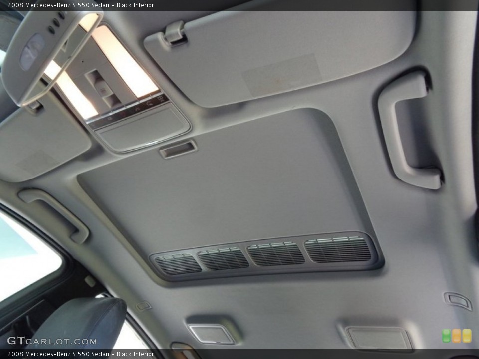 Black Interior Sunroof for the 2008 Mercedes-Benz S 550 Sedan #92230057
