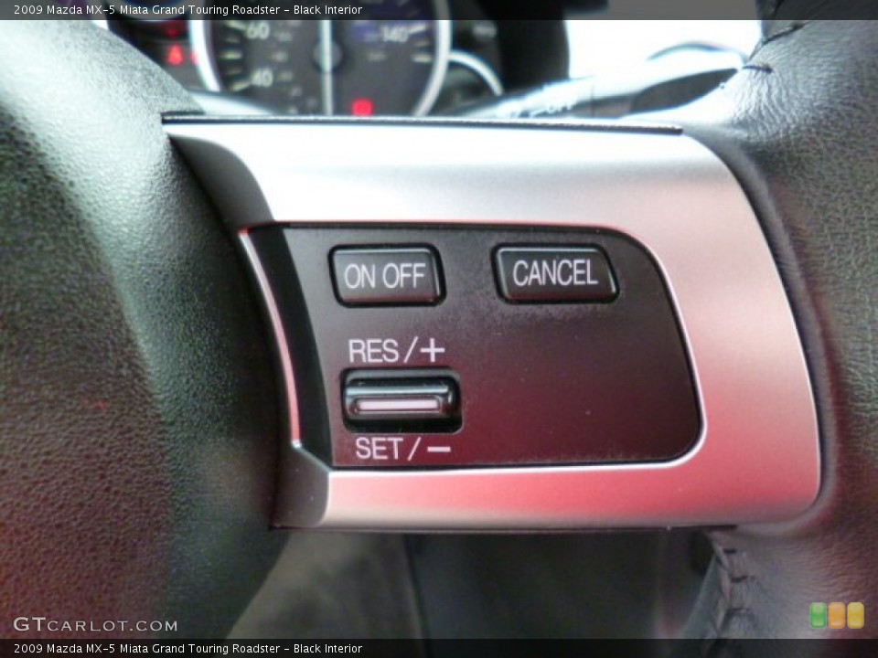 Black Interior Controls for the 2009 Mazda MX-5 Miata Grand Touring Roadster #92231854