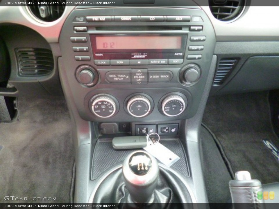 Black Interior Controls for the 2009 Mazda MX-5 Miata Grand Touring Roadster #92231866