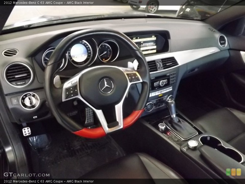 AMG Black Interior Dashboard for the 2012 Mercedes-Benz C 63 AMG Coupe #92236358