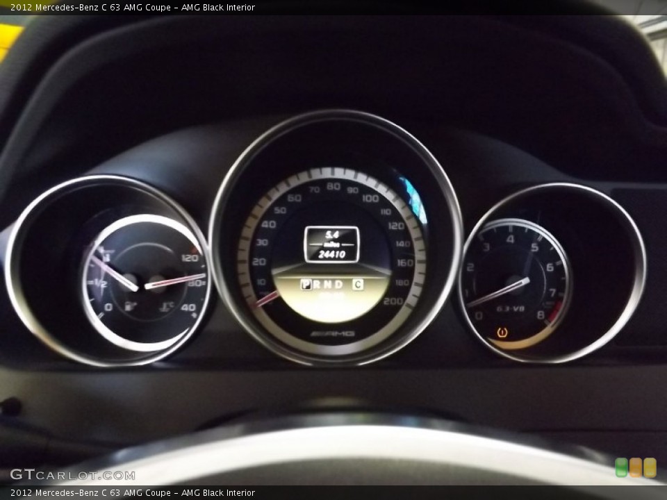 AMG Black Interior Gauges for the 2012 Mercedes-Benz C 63 AMG Coupe #92236367