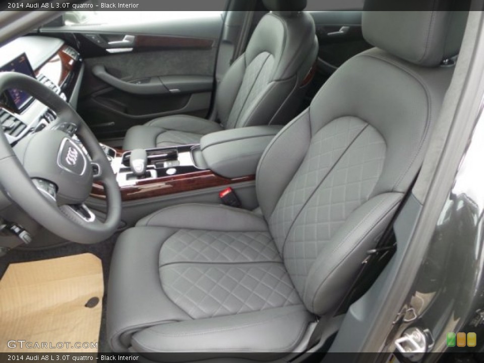 Black Interior Front Seat for the 2014 Audi A8 L 3.0T quattro #92237513