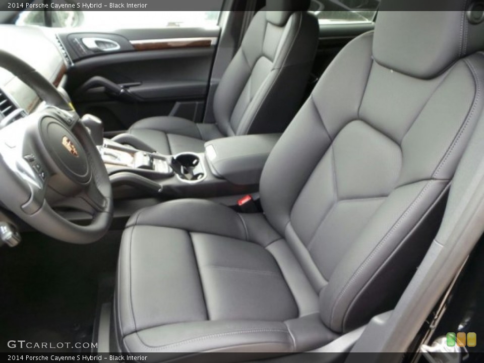 Black Interior Front Seat for the 2014 Porsche Cayenne S Hybrid #92237627