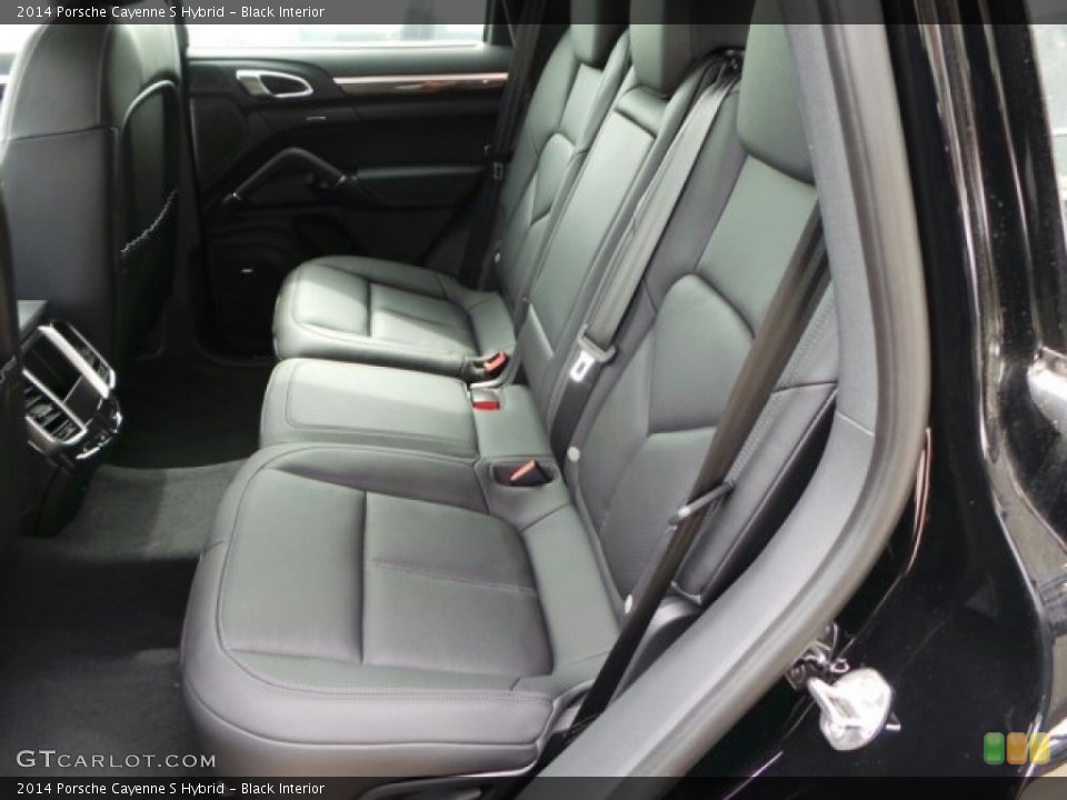 Black Interior Rear Seat for the 2014 Porsche Cayenne S Hybrid #92237672