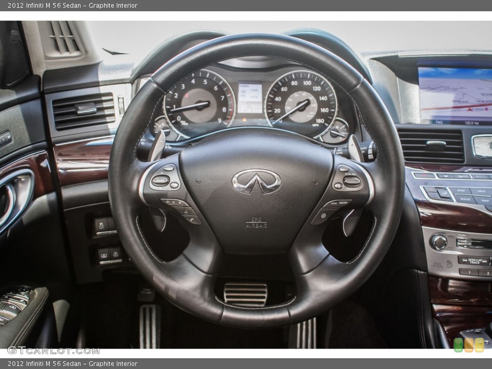 Graphite Interior Steering Wheel for the 2012 Infiniti M 56 Sedan #92238731