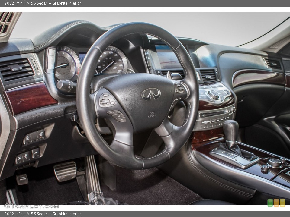 Graphite Interior Dashboard for the 2012 Infiniti M 56 Sedan #92238833